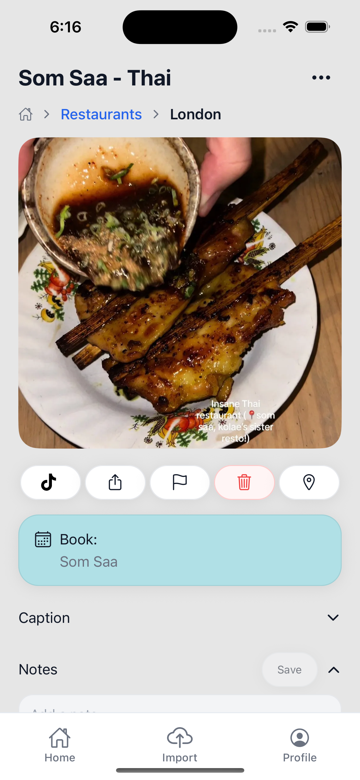 Restaurant booking